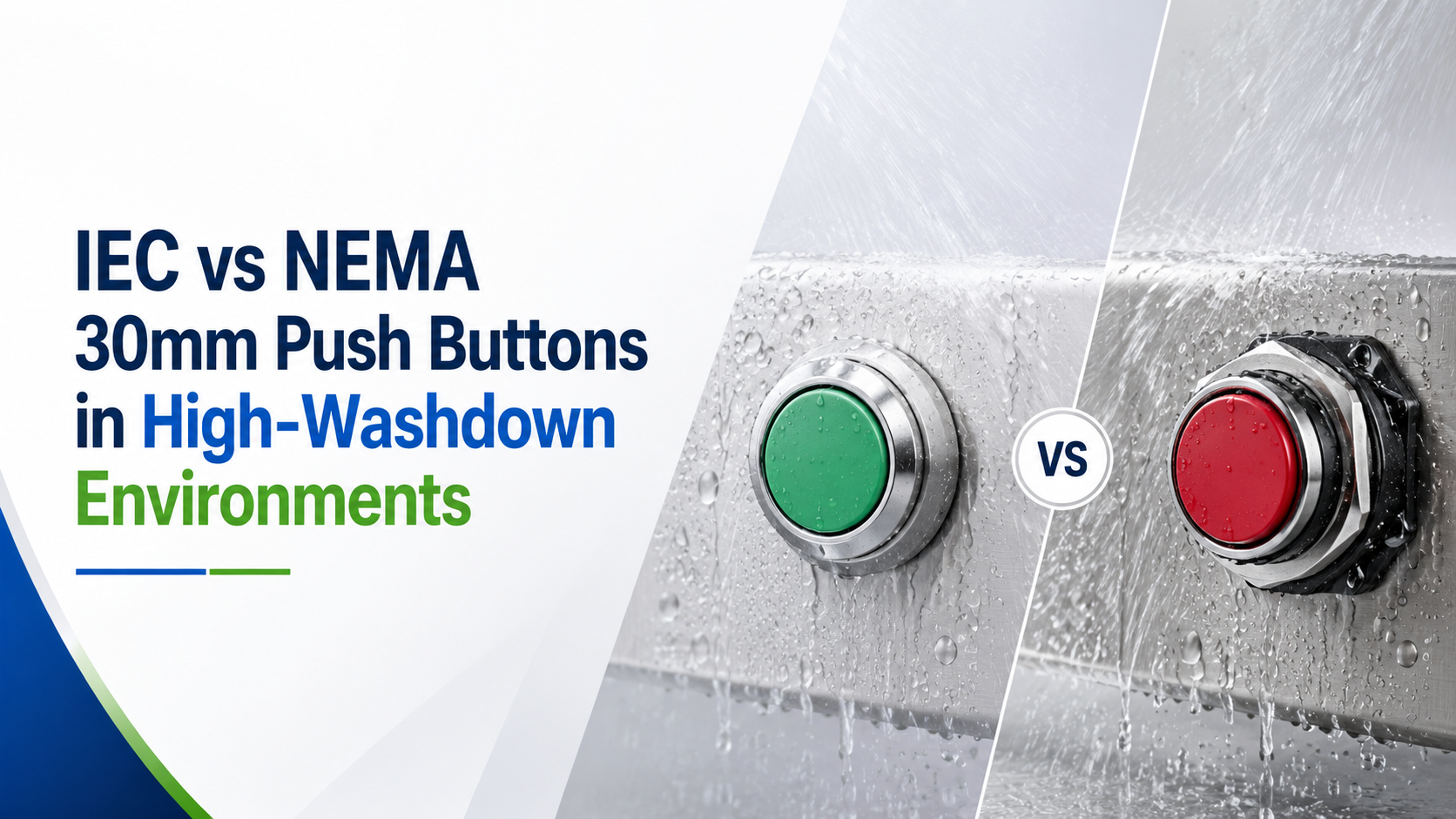 IEC vs NEMA 30mm Push Buttons in High-Washdown Environments